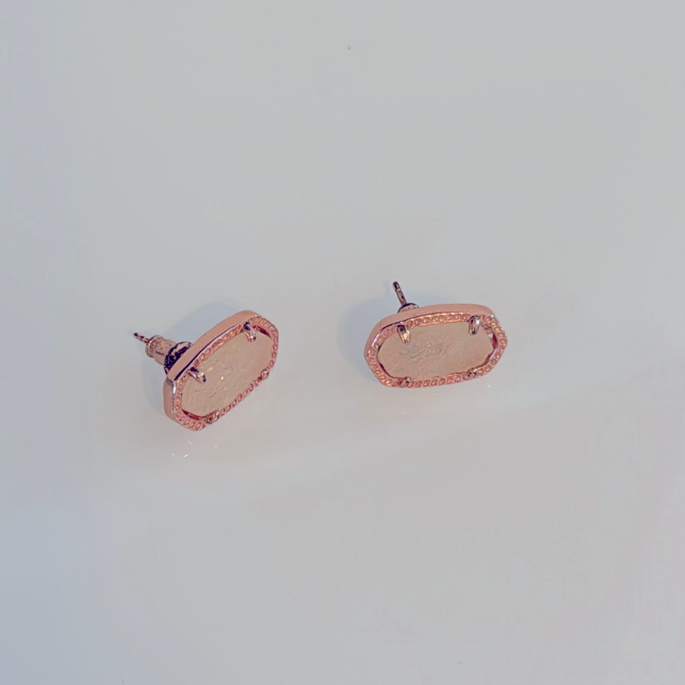 Kendra Scott Rose Gold Drusy studs